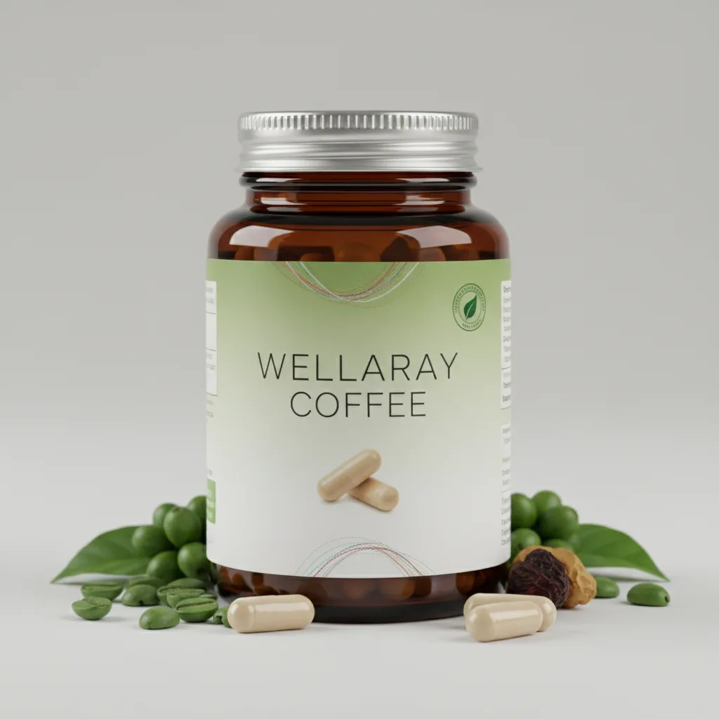 Wellaray Coffee Slim Coffee Booster Produktverpackung - Nahrungsergänzungsmittel mit L-Carnitin